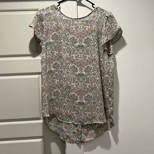 Loft Floral Blouse Size Small